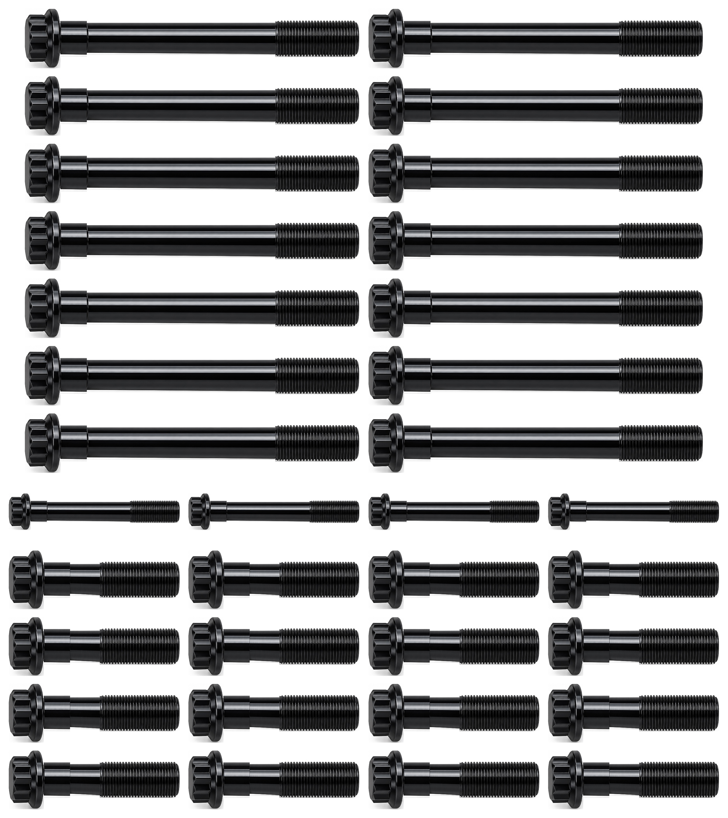 Head Bolt Kit - 1/4" Longer Small Block Chevy 350