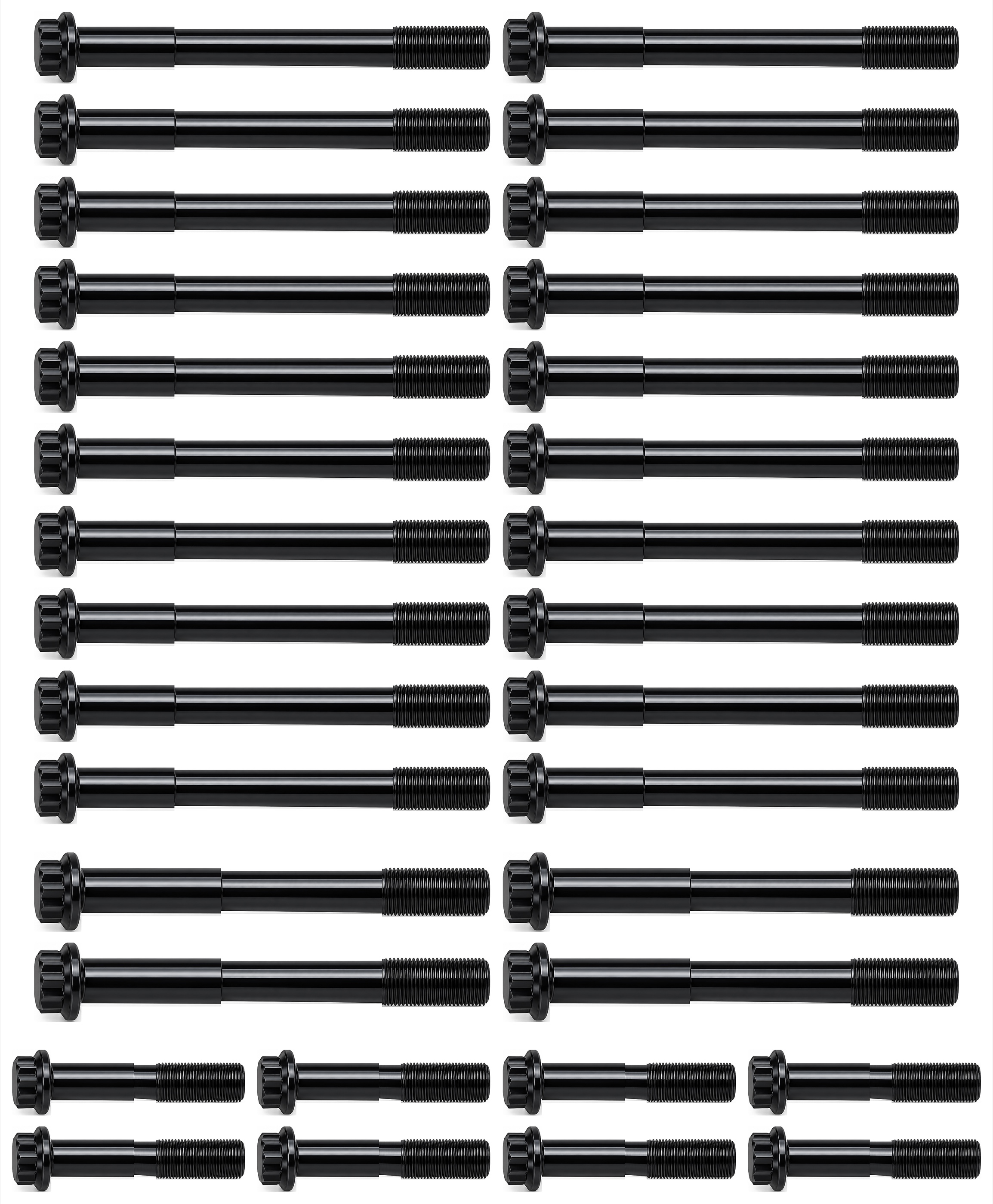 Cylinder Head Bolt Set 12-Point Bolts For Chevy BBC