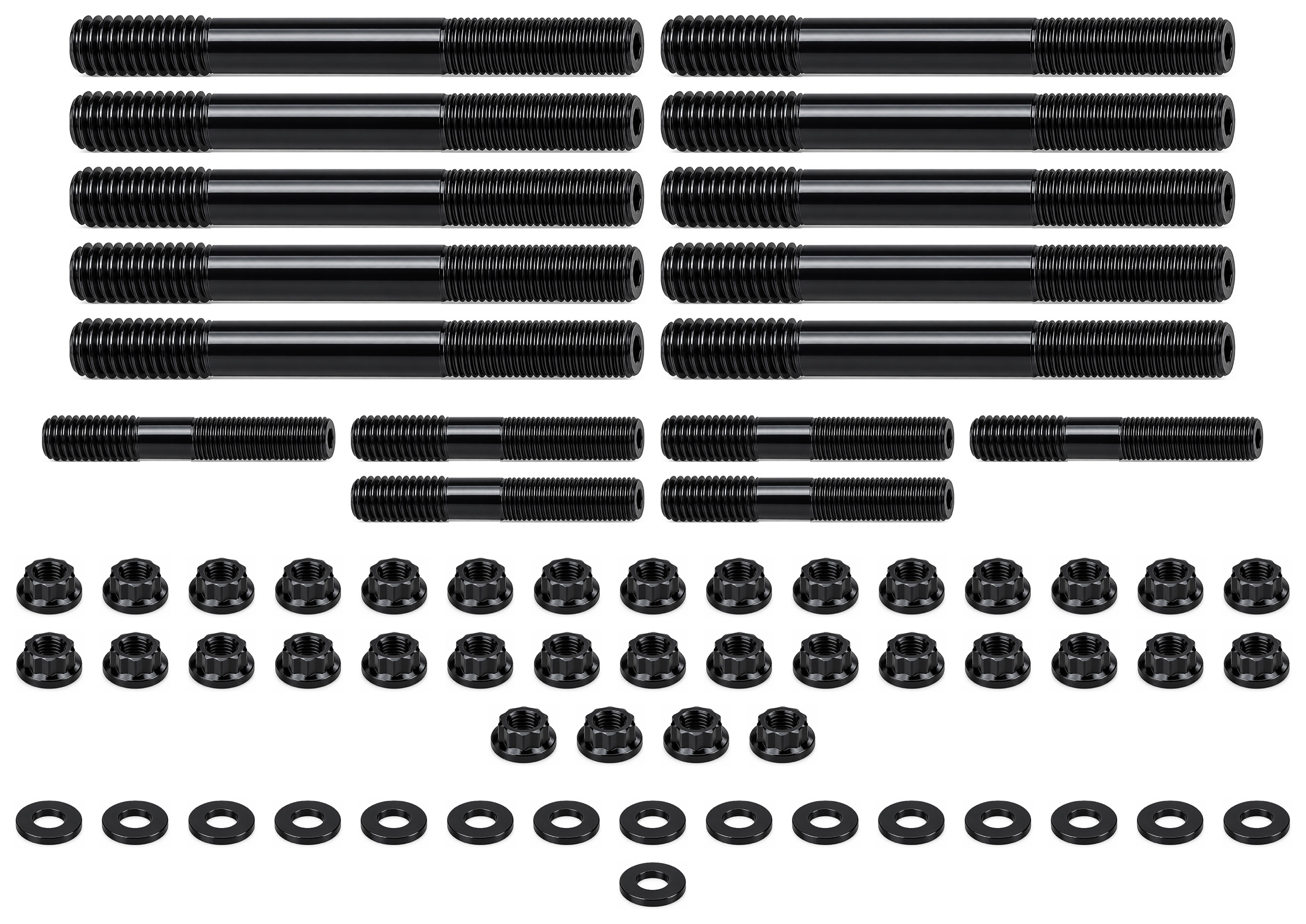 Chevy SBC 350 4 Bolt 12 Point Main Stud Kit