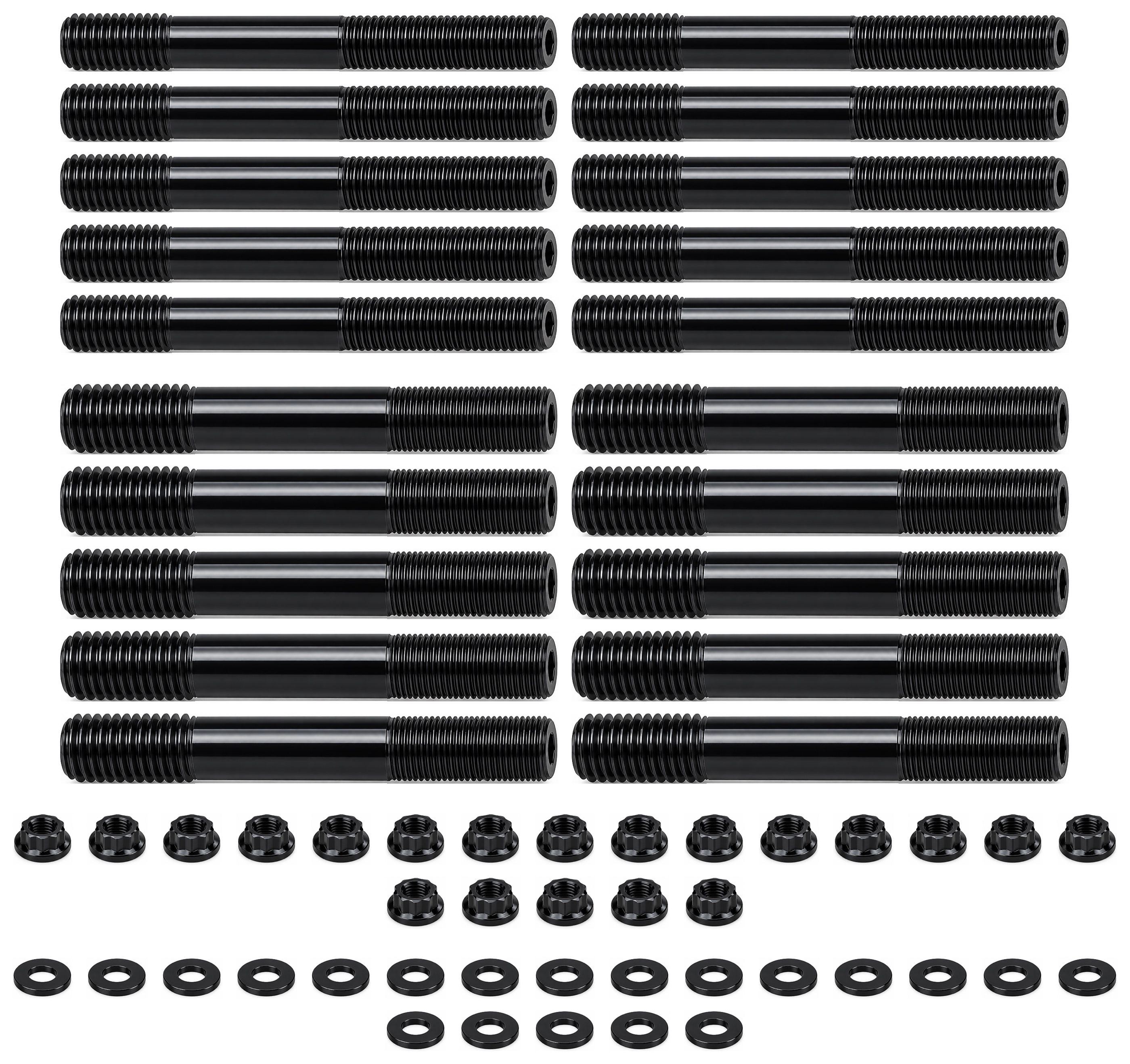 Chevy BBC 454 4 Bolt 12 Point Main Stud Kit